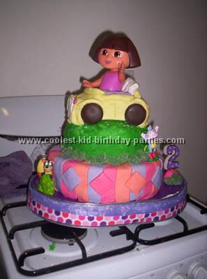 Dora cake - Decorated Cake by Lina - CakesDecor